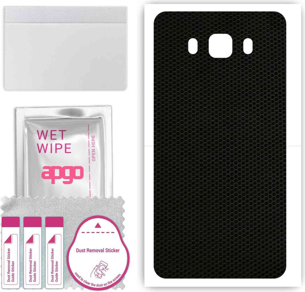 apgo Rückseite Schutzfolie, Skin, kompatibel mit Samsung Galaxy J7 (2016), Hinten Displayschutzfolie aus Vinylfolie, kratzfest, einfache Montage -...