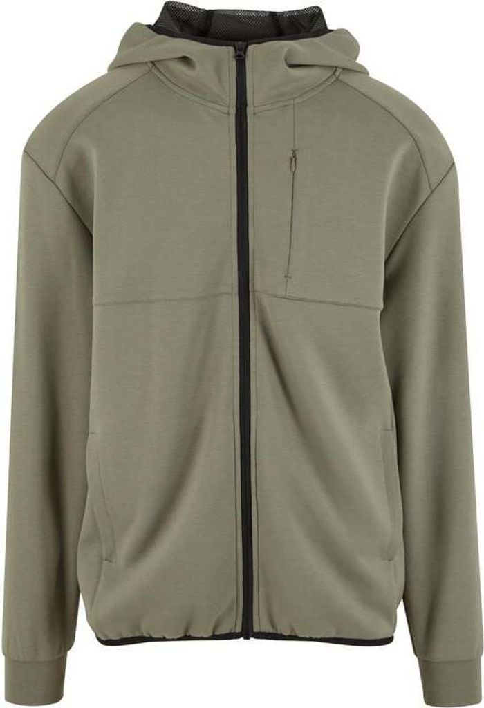 Urban Classics Fleecejacke Herren Scuba Zip Pocket Hoody grün M