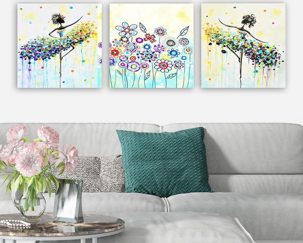 Wallity, DRPRC10- RMY1124, Bunt, Leinwandbilder, 90 x 30 cm, 100% Leinwand