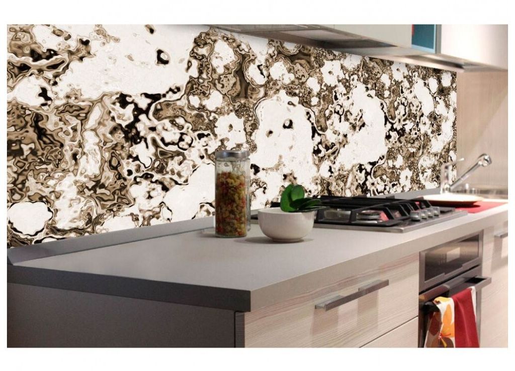 Küchenrückwand Folie selbstklebend RAUER STEIN 180 x 60 cm - Klebefolie - Dekofolie - Spritzschutz für Küche -