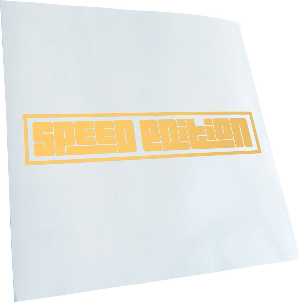 Kiwistar - Autoaufkleber - Speed Edition - Creme - 40x8cm - Aufkleber für Auto, Laptop, Fahrrad, LKW, Motorrad Mehrfarbig JDM Decal Racing