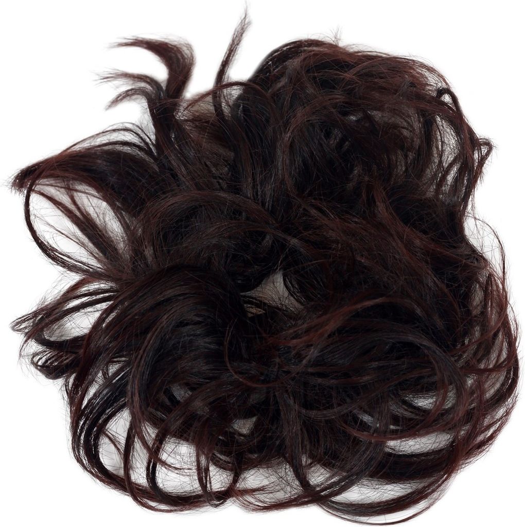 WIG ME UP Scrunchie Haargummi Kunsthaar Kastanien-Braun Produktbild 