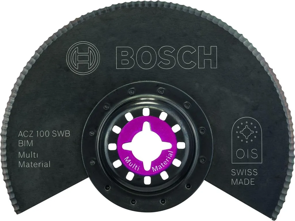 Lame BIM Bosch ACZ 100 SWB Starlock à tranchant ondulé pour isolants