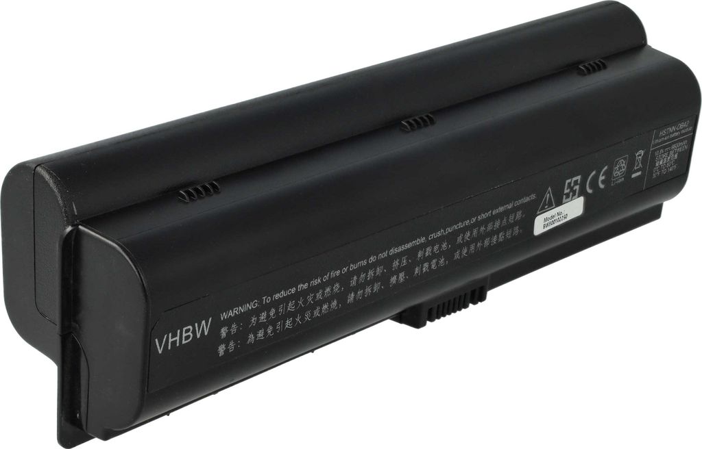 vhbw Akku Ersatz für HP HSTNN-W20C, HSTNN-W34C für Notebook (6600 mAh, 10,8 V, Li-Ion)