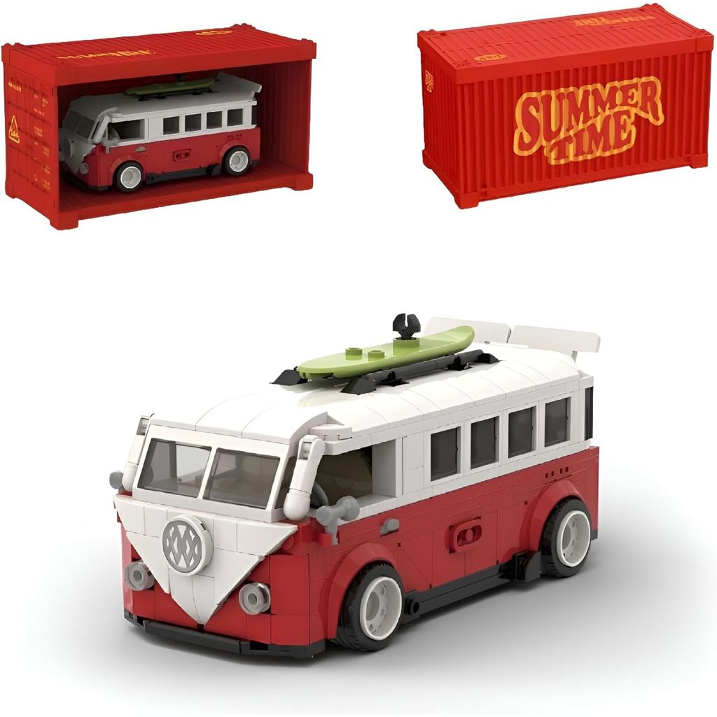 POWER BLOCK PB8807 Campingbus T1 Moc Klemmbausteine 456 Teile Konstruktionsspielsteine