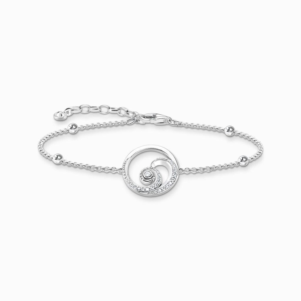 Thomas Sabo Armband Welle Mit Steinen Von Länge 19 Cm A2045-051-14