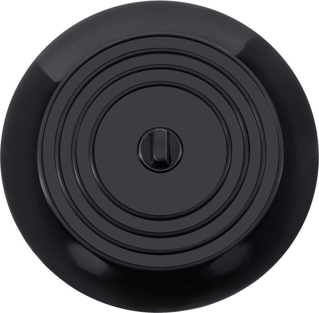 INF Geschirrstopfen aus Silikon Schwarz 15 cm