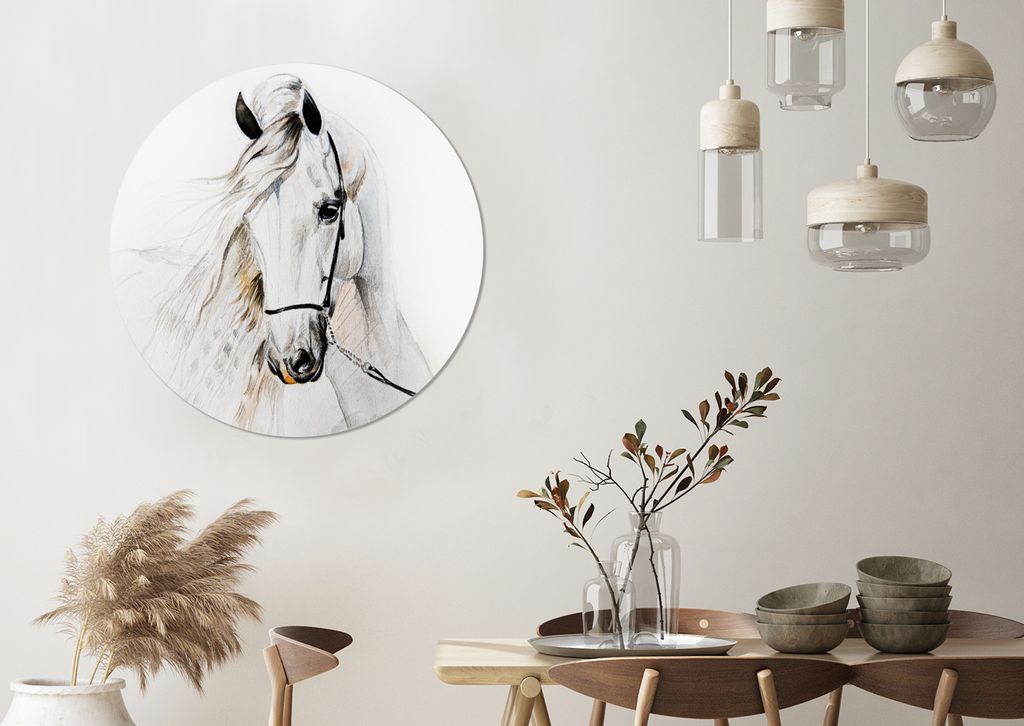 MuchoWow - Wand-Kreis - Wohnzimmer - Bild - Runde - Wanddeko - Dibond - Kunstdrucke