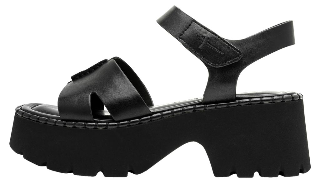 Sandalen mit Absatz aus Leder Produktbild 