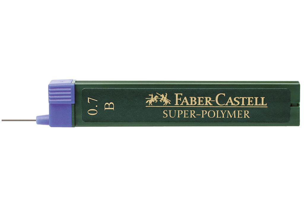 Wkład Faber-Castell 120701 SUPER POLYMER - 0,7 mm, B, Zdjęcie produktu 