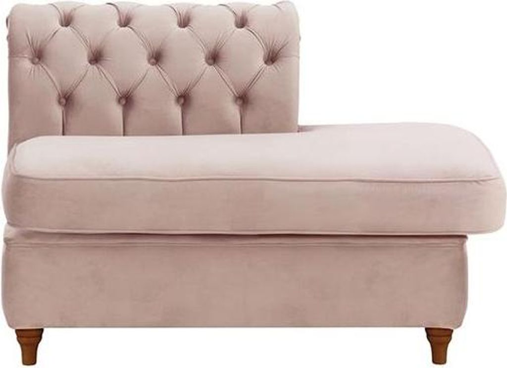 Chesterfield Modul - Abschlusselement rechteckig, rechts (ESR)-Velluto 14-dark oak