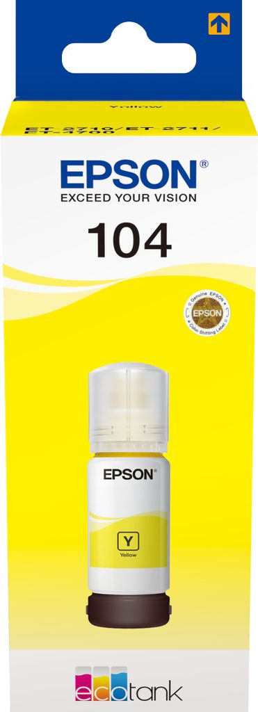 Epson EcoTank yellow T 104 65 ml T 00P4