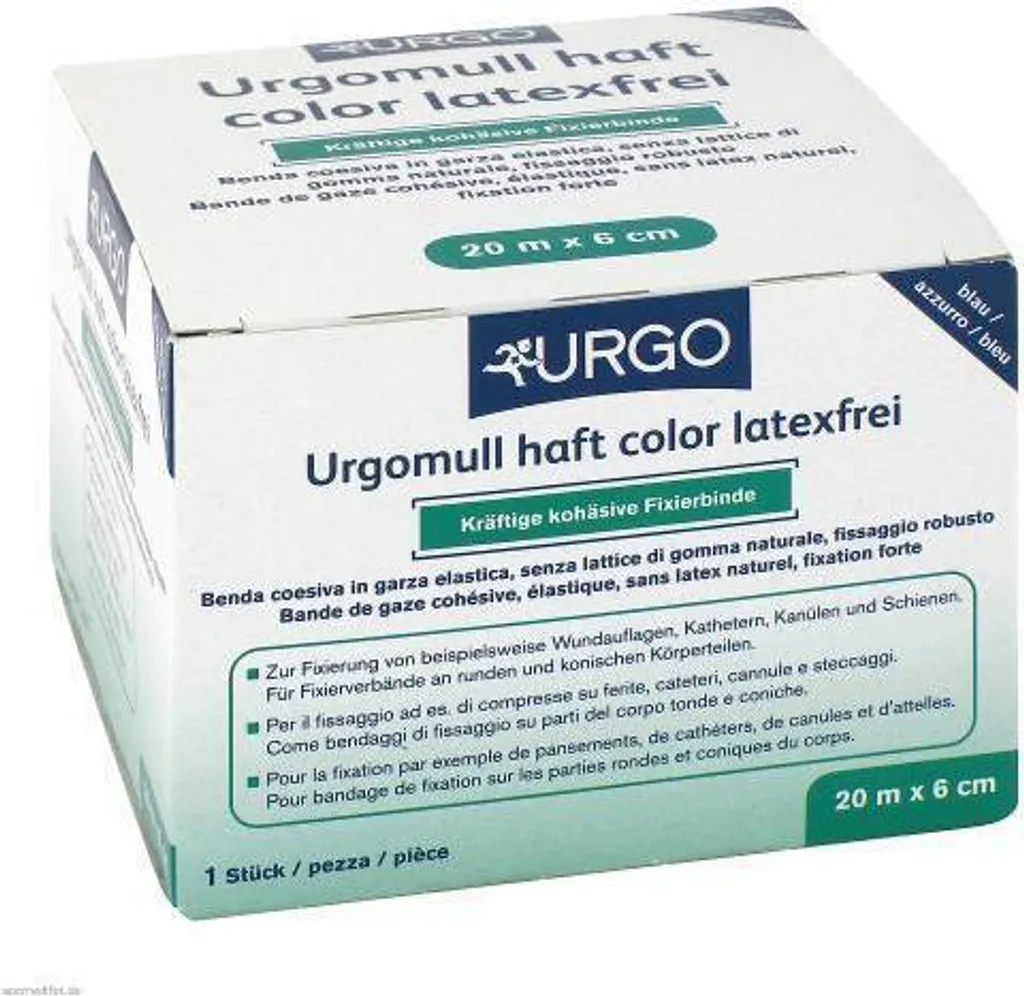 Benda Coesiva Urgomull Haft Blu 6cmx20m - Supporto Sportivo Elite