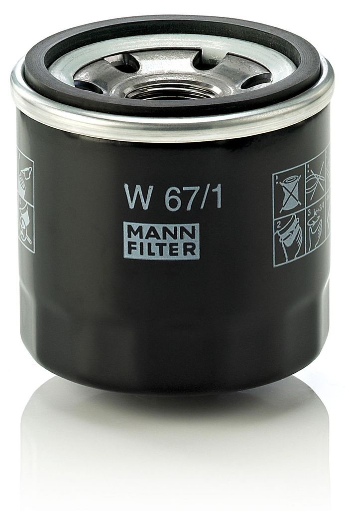 Ölfilter MANN-FILTER W 67/1 Anschraubfilter für NISSAN Produktbild 
