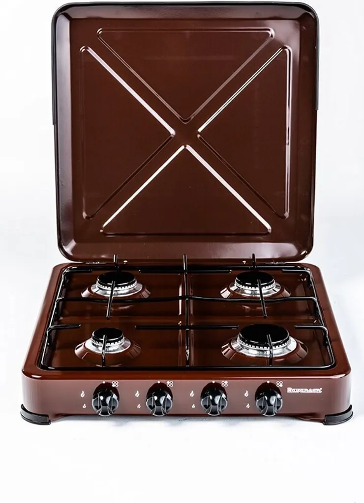 Piano cottura a gas Ravanson K-04BR 4 fuochi marrone 49,5 cm - Offerta
