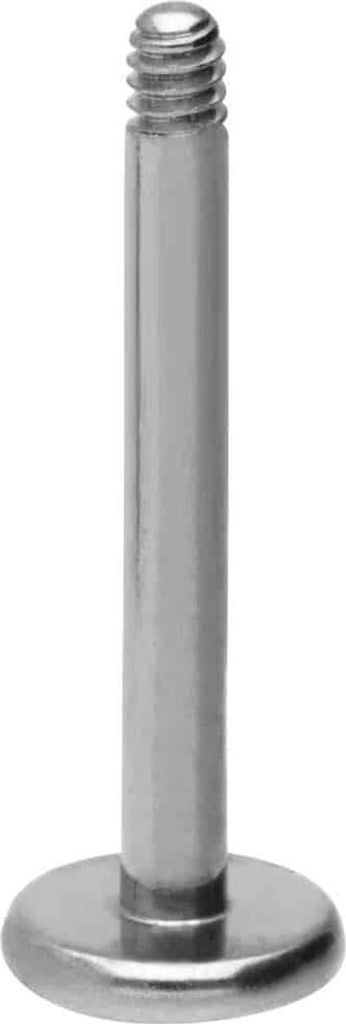 Ohrpiercing, Nasenpiercing Chirurgenstahl Labret ohne Kugel Silber Stablänge: 9mm | Stabstärke: 1,2mm