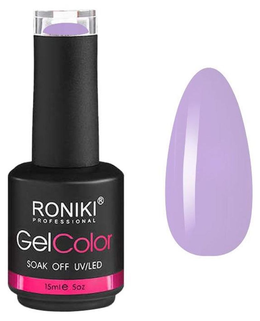 RONIKI Gel Nagellack Bright Ube 08 UV LED Gel Polish Hema Free 15 ml