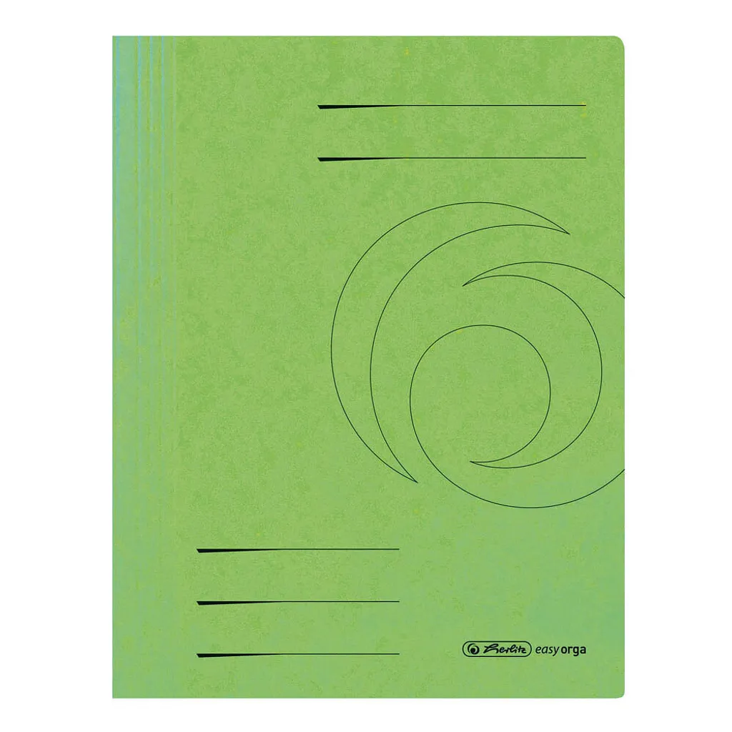 Herlitz 11199411 Cartellina ad Aghi A4 in Cartoncino Pregiato Verde Chiaro