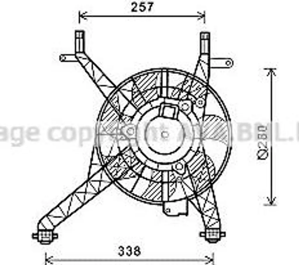 Évitez la Surchauffe avec le Ventilateur AVA FD7558 Ford OE 1525893