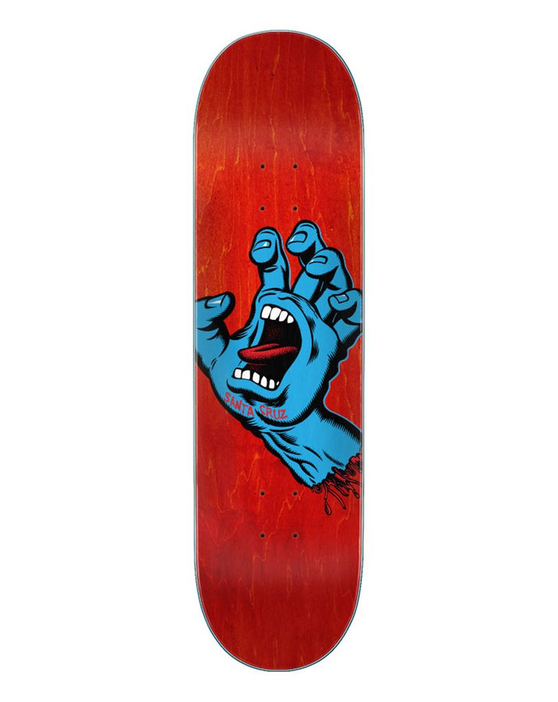 Santa Cruz Screaming Hibiscus (Screaming Hand) Skateboard Deck 8.0"
