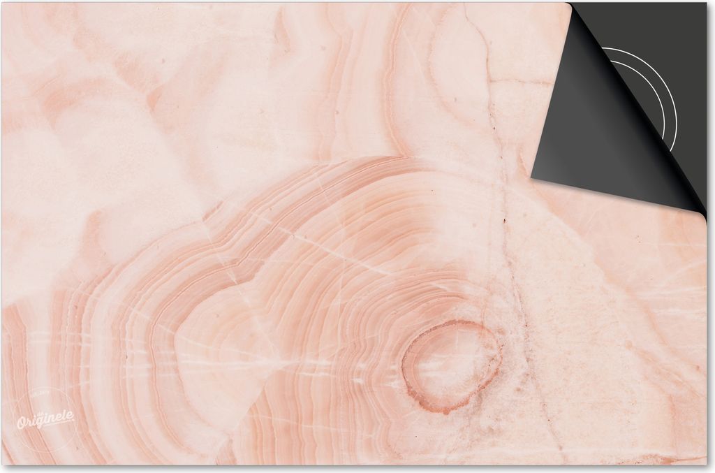 Induktionsschutz 81x52 - abdeckplatte Induktion matt- Dietrix Kochfeldschutz- Base - Marmor - Rosa