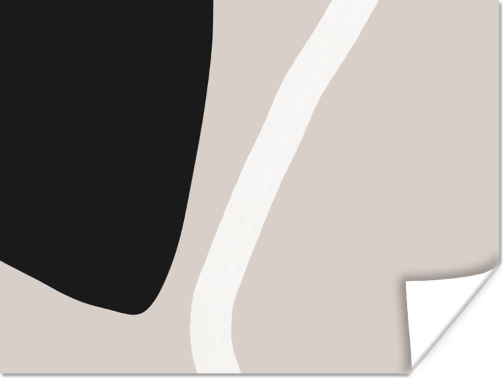 MuchoWow Poster Pastell - Minimalismus - Formen 40x30 cm - Plakate für die Wände - Poster Wohnzimmer