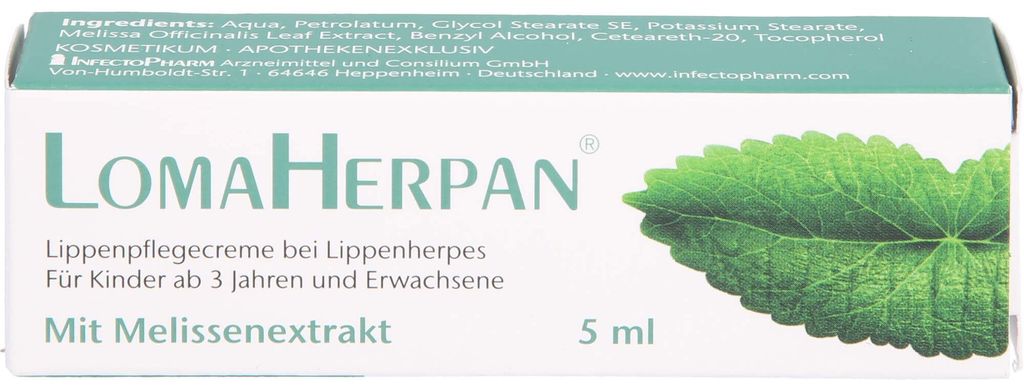 Crema per labbra Lomaherpan con estratto di melissa, crema Immagine del prodotto 