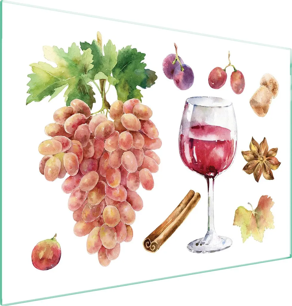 Protezione Vetro 70x52 Vino | Coprifornelli Universale Antigraffio