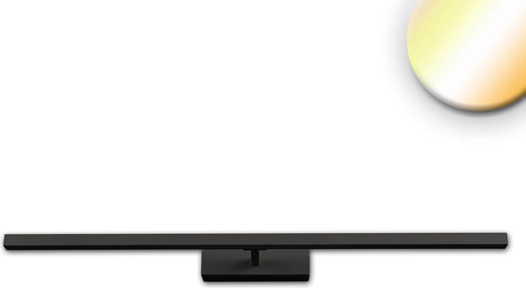 ISOLED LED Spiegel- und Bilderleuchte schwenkbar, 520mm, 12W, schwarz, ColorSwitch 2700/3000/4000K