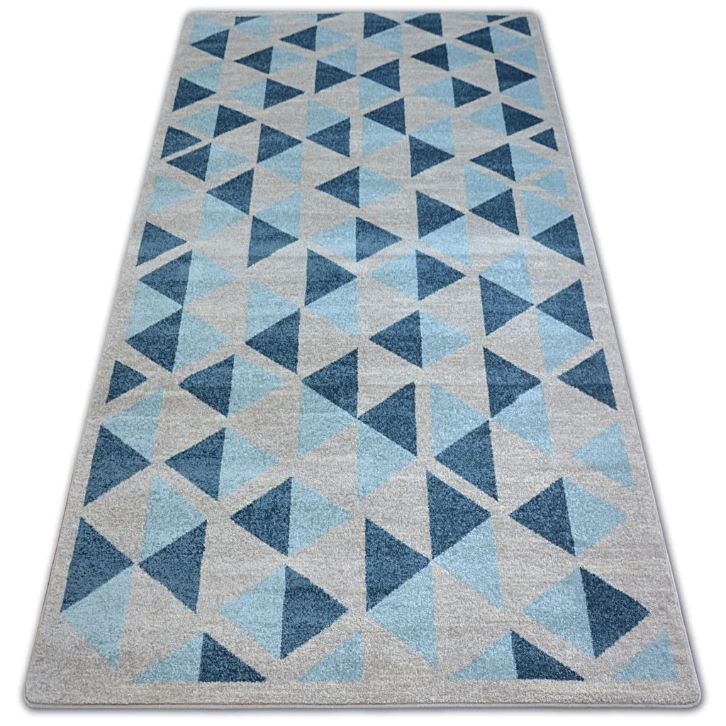 Tapis de Salon Gris 120x170 cm - Tapis Rectangulaire Style Scandinave