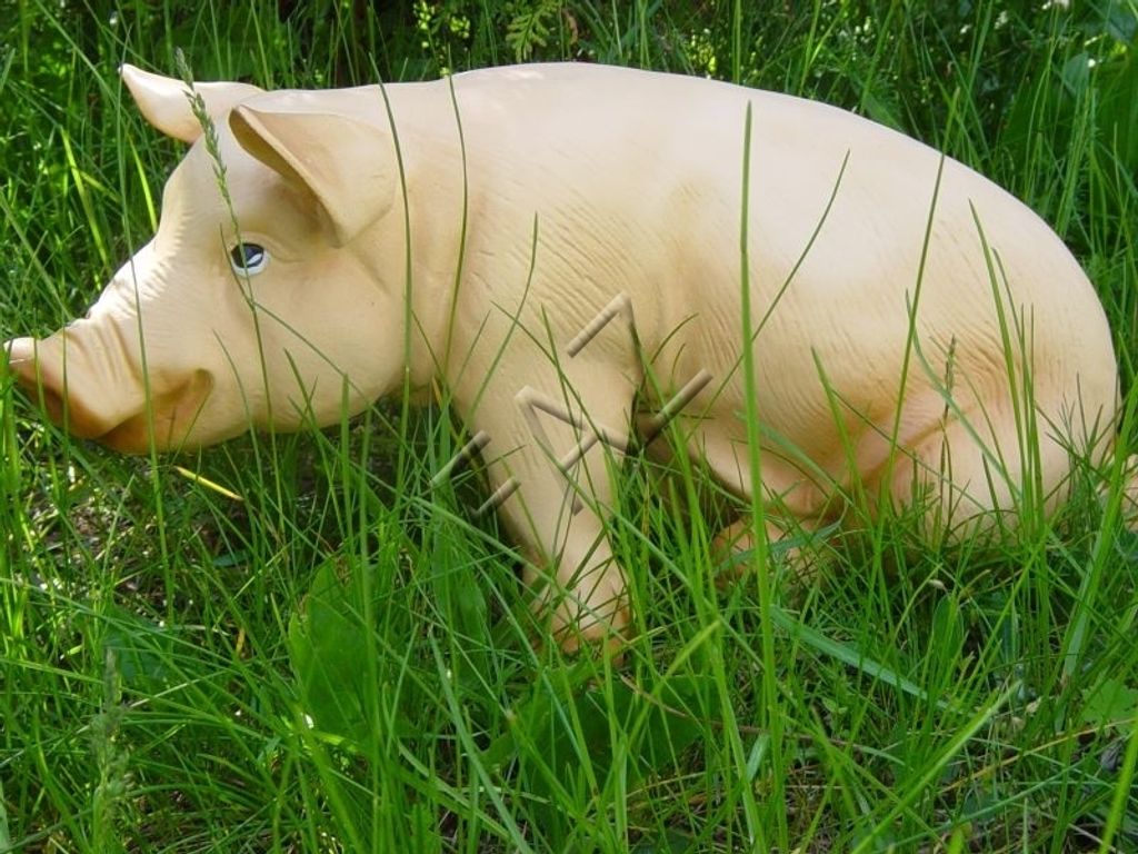 Design Schwein Figur Garten Statue Skulptur Figuren Skulpturen Dekoration c486