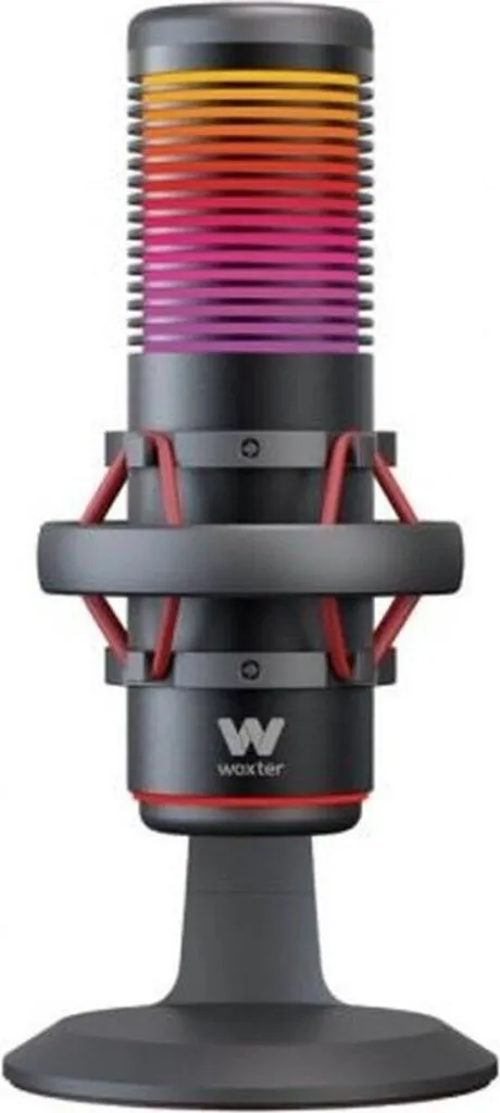 Woxter Mic Studio 70 RGB Microfono Condensatore Argento Gaming Streaming