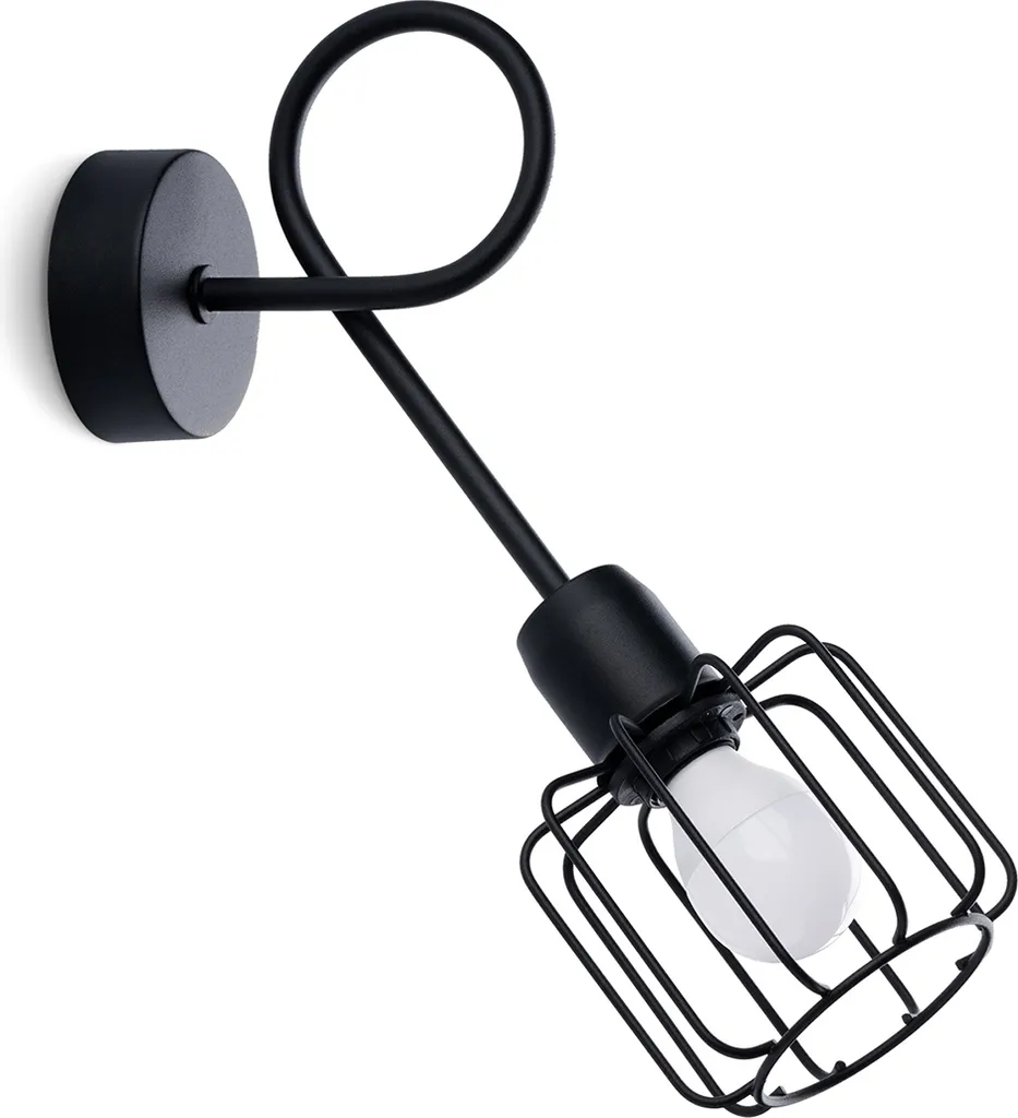 Lampada LUMILO SAPPOX 1 Nero - Applique E14 per Case Fighe