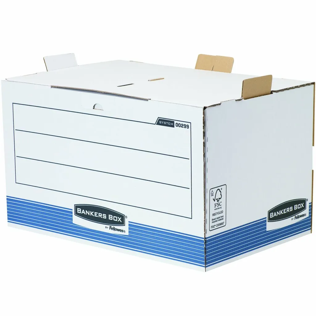 Rangement documents bureau : Conteneur Fellowes R-Kive PRIMA blanc et bleu - 2