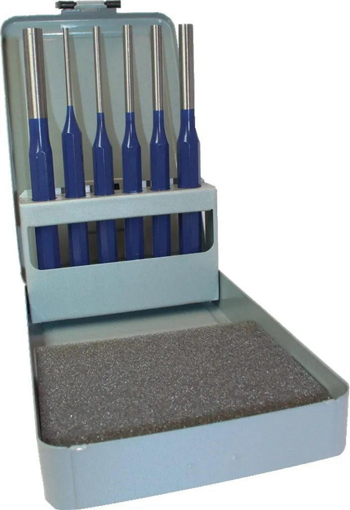 Set di estrattori per copiglie, 6 pezzi, 3-4-5-6-8-10 mm, cassetta metallica