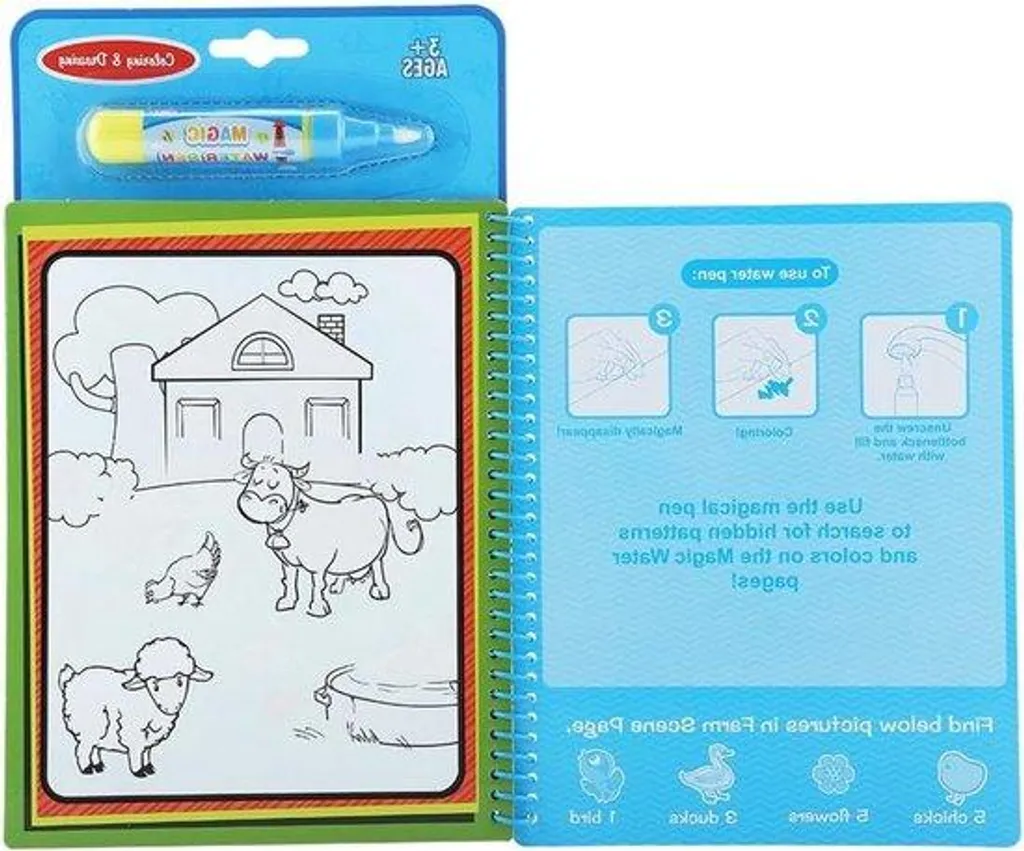 Coloriage magique animaux : dessin à l'eau sans tache et nomade