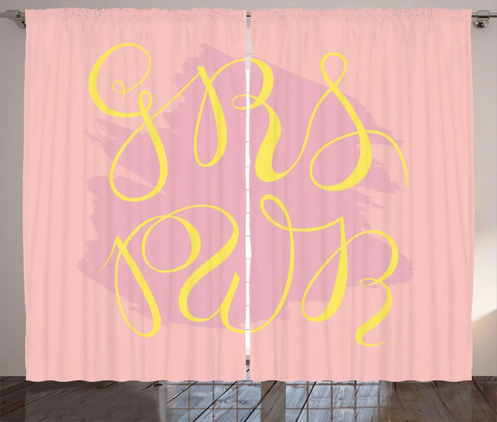 Tenda Camera Letto Ragazze Girl Power Rosa - ABAKUHAUS 280x175
