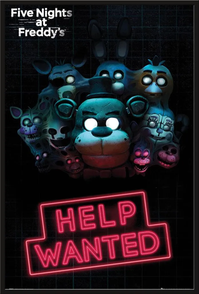 Cadre photo avec affiche FNAF Help Wanted et vitre acrylique Shinsuke®