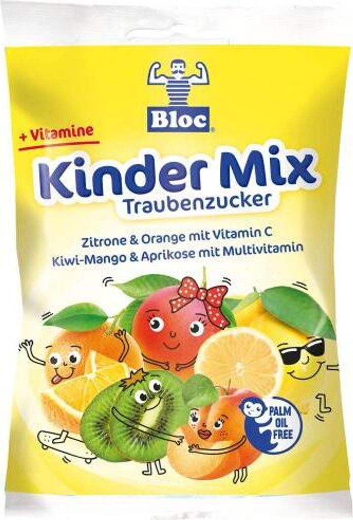 Bloc Kinder Traubenzucker versch.Geschmacksr.Btl. 75 g