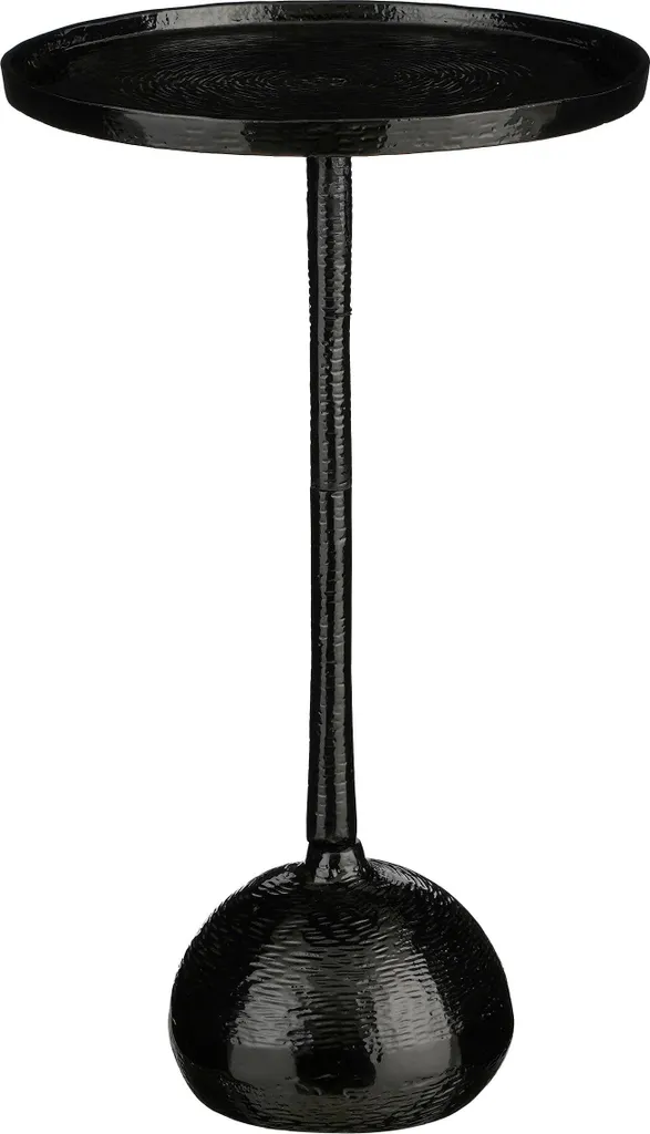 Bout de canapé Colin Mica Decorations en métal noir recyclé H58 cm