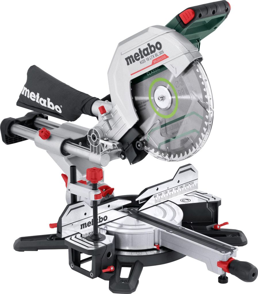 Metabo KGS 18 LTX BL 305 Akku Kapps?ge (18V, mit Zugfunktion, Klasse M)614305850