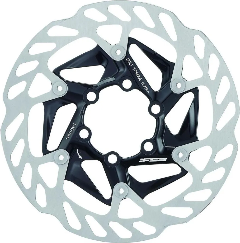 Disque de frein FSA K-Force WE 140 mm à 6 trous ultra léger et rigide