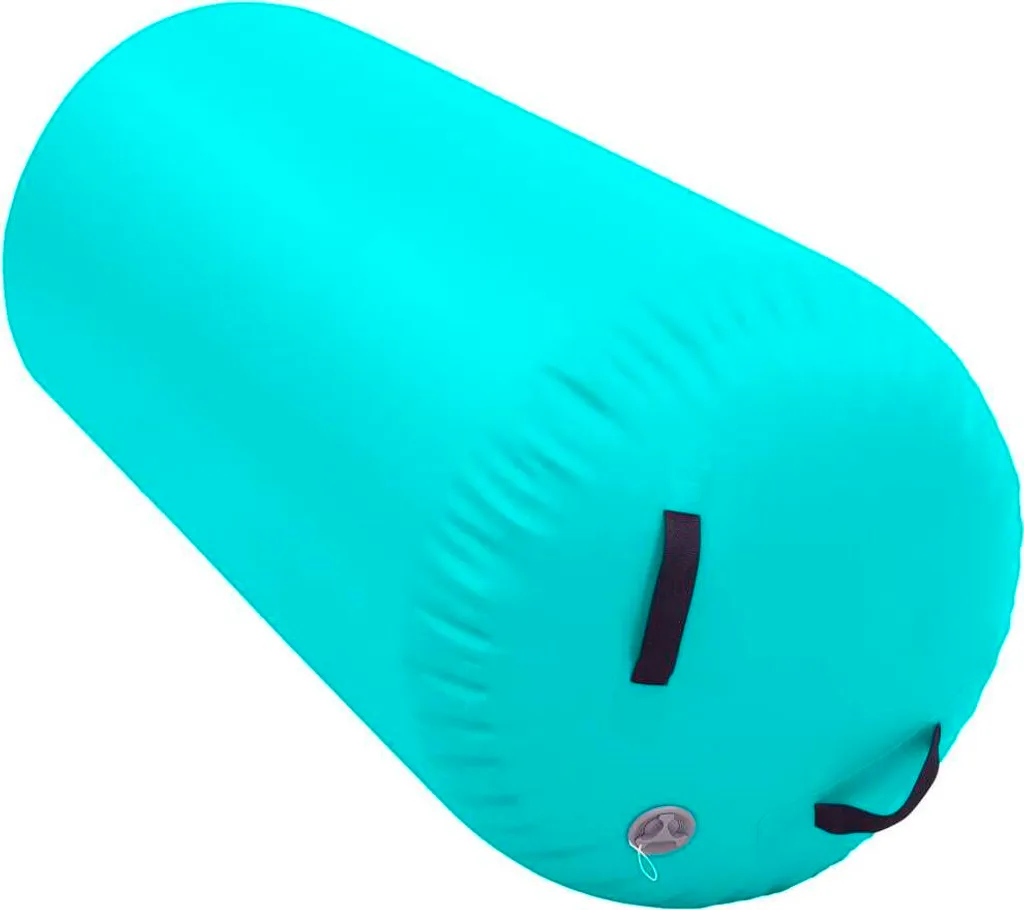 Apprendre la gym sans risque : Rouleau gonflable 120x90 cm vert PVC