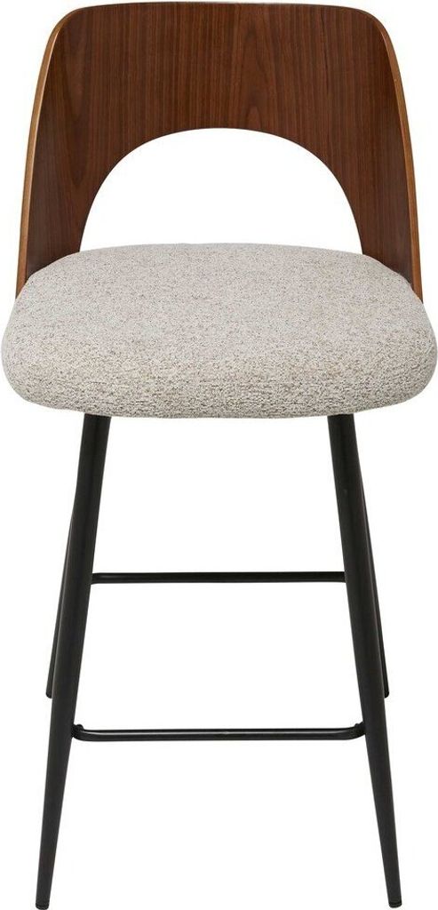 Barstuhl aus beigem Stoff L45 cm - AUSTIN