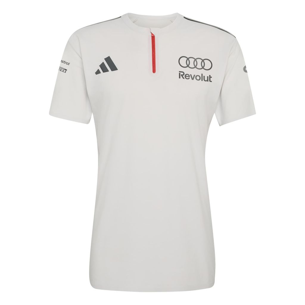 Original Audi Formel 1 Eng. Polos Shirt Sleeve, Herren, Gr.3XL, weiß