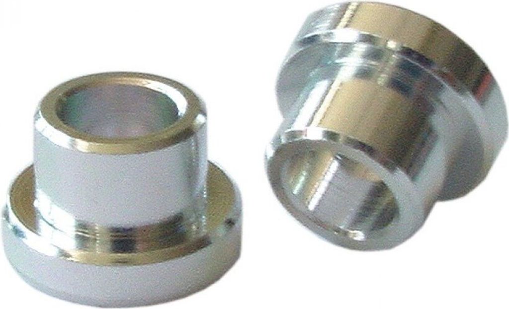 Kind Shock EYELET KS Alu Buchse Auge Dämpfer 12mm Bohrung 8mm für 25,4mm Aufbaustärke, silber (1 Paar)