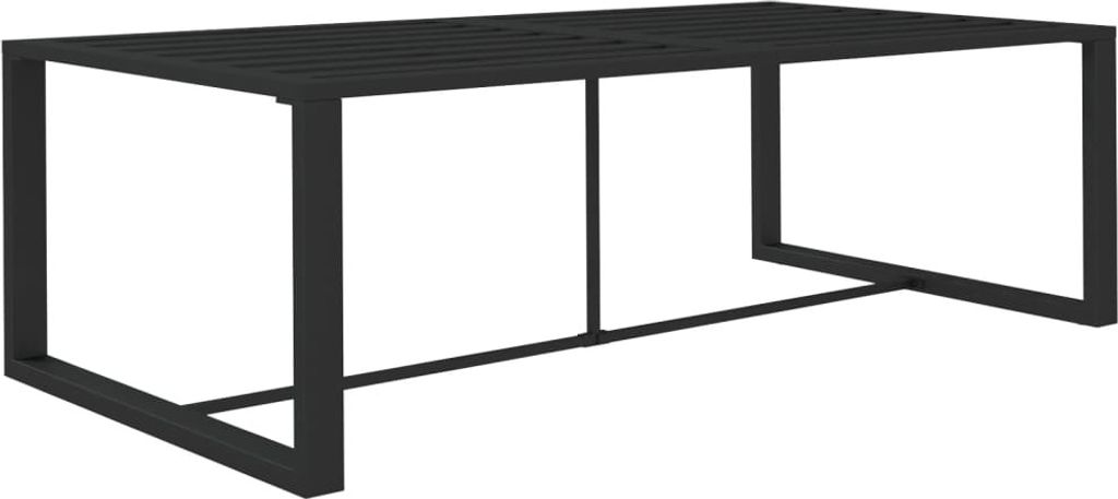 vidaXL Stół ogrodowy antracyt 120x60x66 cm aluminium Zdjęcie produktu 