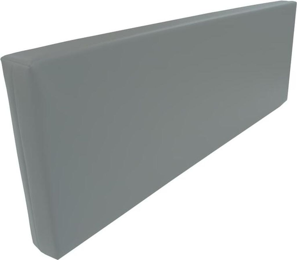 Rueckenlehne - Rueckenkissen für Palettenkissen (120x80x10 cm (Bleu) MATRATZEN KISSEN Mit Kunstleder flammhemmend MVSS 302 - UV stabilisiert - SCH...