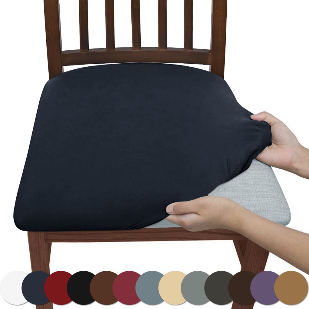 AIORBER Set de 4 housses de chaises, soie de lait, housse Image du produit 