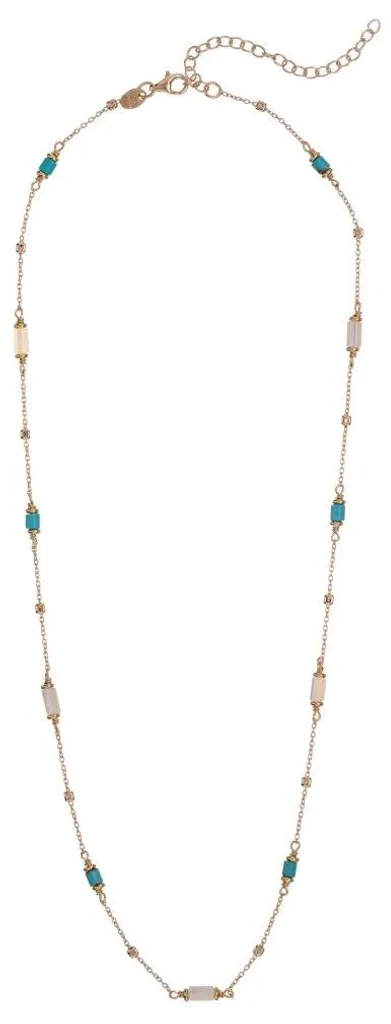 Collier en argent turquoise et nacre pour sublimer vos tenues